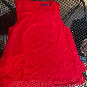 Red glam top